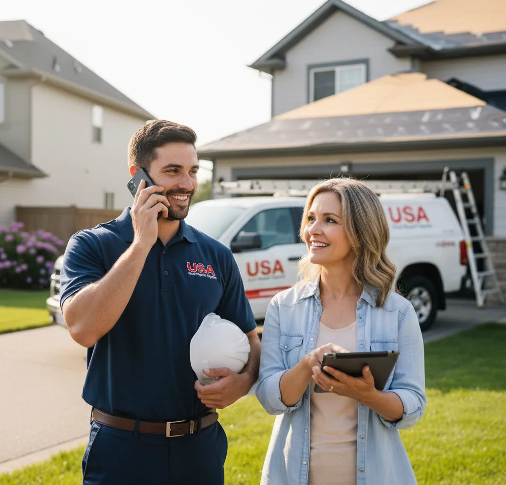 USA Roof Repair Experts customer support in Suffield
